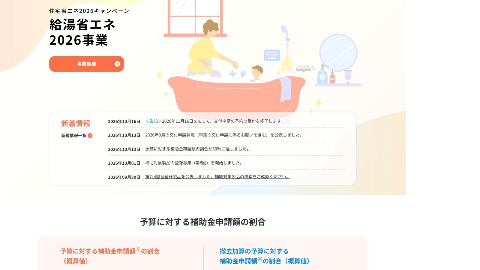 給湯省エネ2026事業の公式トップページ